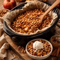 Easy Granola Apple Crisp Crock Pot