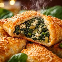 Easy Greek Style Spinach and Feta Turnovers