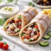 Easy Greek Wraps