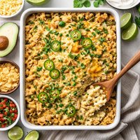 Easy Green Chile Chicken Rice Casserole