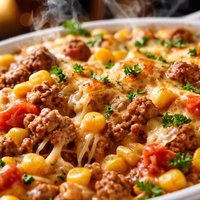 Easy Hamburger Corn Casserole