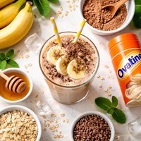 Easy Healthy Delicious Ovaltine Banana Smoothie Drink