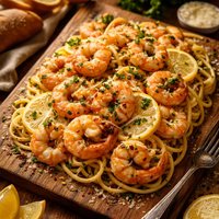 Easy Lemon Dijon Shrimp Scampi