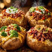 Easy Loaded Baked Potatoes 4 Ways