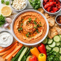 Easy Low Fat Roasted Red Pepper Dip