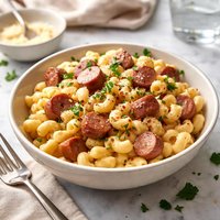 Easy Mac N Cheese with Hot Dogs