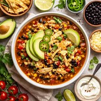 Easy Mexican Chicken Black Bean Soup
