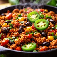Easy Mexican Tvp Skillet Dinner
