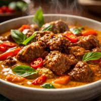Easy Mild Thai Beef Curry