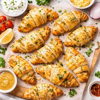 Easy Mini Cheese and Onion Crescent Pastries