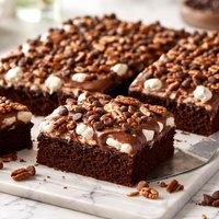 Easy Mississippi Mud Sheet Cake