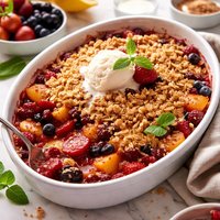 Easy Mixed Fruit Crisp