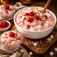 Easy No Bake Cherry Fluff Dessert