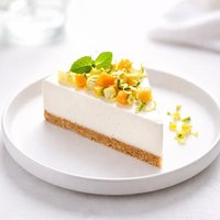 Easy No Bake Low Fat Citrus Cheesecake