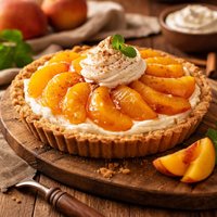 Easy No Bake Peach Pie