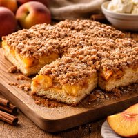 Easy Old Fashioned Peach Streusel
