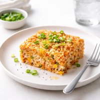 Easy One Bowl Carrot Corn and Rice Bake