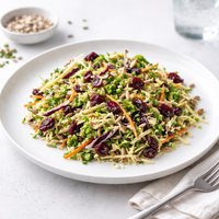 Easy One Bowl Cranberry Broccoli Slaw