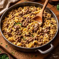 Easy One Dish Beef Stroganoff