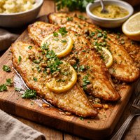 Easy Pan Fried Sole Fish with Lemon Butter Sauce
