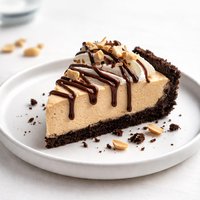 Easy Peanut Butter Mousse Pie with Chocolate Crust