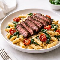 Easy Peasy Steak and Pasta Skillet