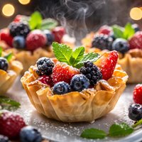 Easy Phyllo Fruit Tarts