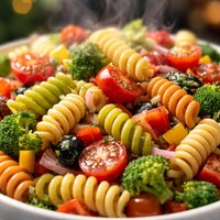 Easy Rainbow Pasta Salad