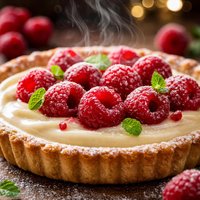 Easy Raspberry Cream Tart
