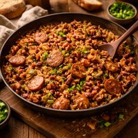 Easy Red Beans Rice with Sausage