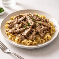 Easy Reduced Fat Beef Stroganoff