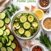 Easy Refrigerator Pickle Slices