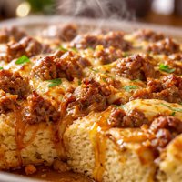 Easy Sausage Pancake Casserole