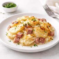 Easy Scalloped Potatoes and Ham