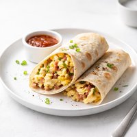 Easy Scrambled Omelet Wrap