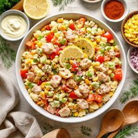 Easy Seashell Krab Salad