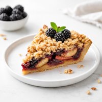 Easy Shmeeshy Healthier Blackberry Apple Crumb Pie