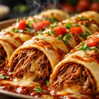 Easy Shredded Beef or Pork Enchiladas