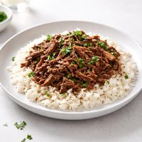 Easy Shredded Beef Over Rice