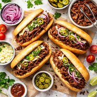 Easy Shredded Beef Sandwiches