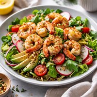 Easy Shrimp and Dijon Vinnaigrette Salad