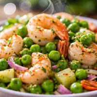 Easy Shrimp and Pea Salad