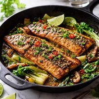 Easy Skillet Asian Rainbow Trout
