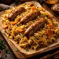 Easy Slow Cooker Cabbage Brats