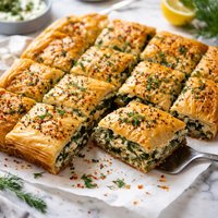 Easy Spanakopita Greek Spinach and Feta Pie