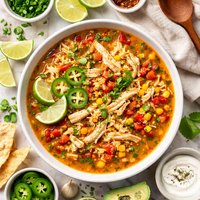 Easy Spicy Chicken Rice Soup