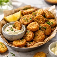 Easy Spicy Fried Pickles with Garlic Mayonnaise