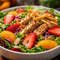 Easy Strawberry Mandarin Asian Salad