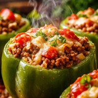 Easy Stuffed Green Peppers
