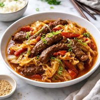 Easy Sweet and Sour Beef and Cabbage